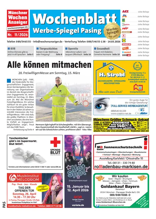 Wochenblatt - Werbe-Spiegel Pasing